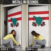 Italy Tuscany Door Cover Pegasus With Map Style - Wonder Print Shop