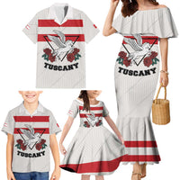 Italy Tuscany Family Matching Mermaid Dress and Hawaiian Shirt Pegasus With Map Style LT19