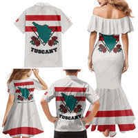 Italy Tuscany Family Matching Mermaid Dress and Hawaiian Shirt Pegasus With Map Style LT19