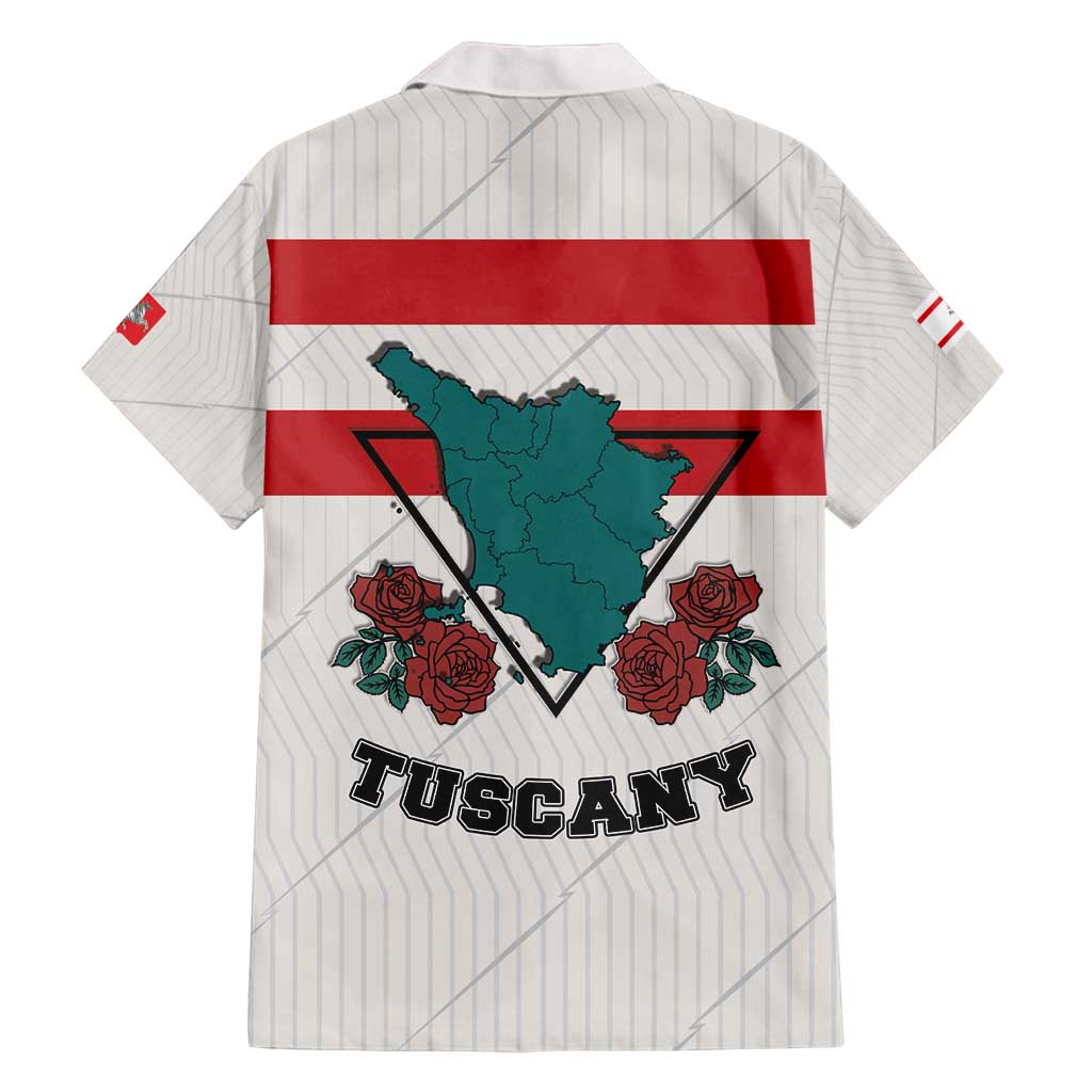 Italy Tuscany Family Matching Off Shoulder Short Dress and Hawaiian Shirt Pegasus With Map Style LT19