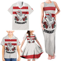 Italy Tuscany Family Matching Tank Maxi Dress and Hawaiian Shirt Pegasus With Map Style LT19