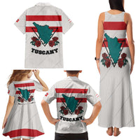 Italy Tuscany Family Matching Tank Maxi Dress and Hawaiian Shirt Pegasus With Map Style LT19