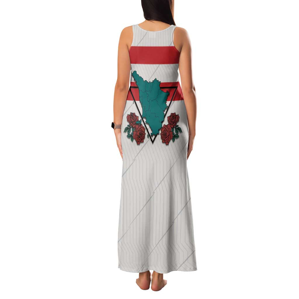 Italy Tuscany Family Matching Tank Maxi Dress and Hawaiian Shirt Pegasus With Map Style LT19