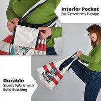 Italy Tuscany Grocery Bag Pegasus With Map Style - Wonder Print Shop