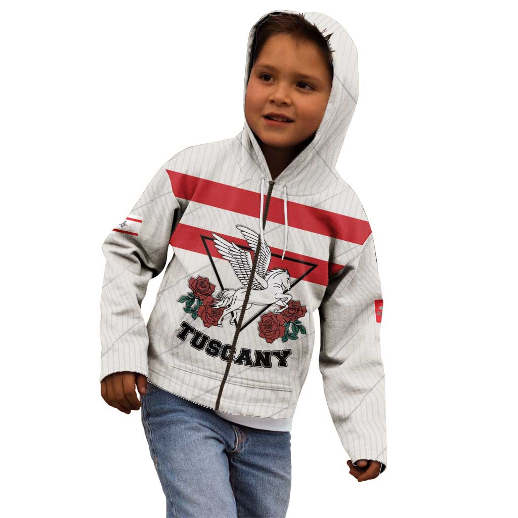 Italy Tuscany Kid Hoodie Pegasus With Map Style LT19