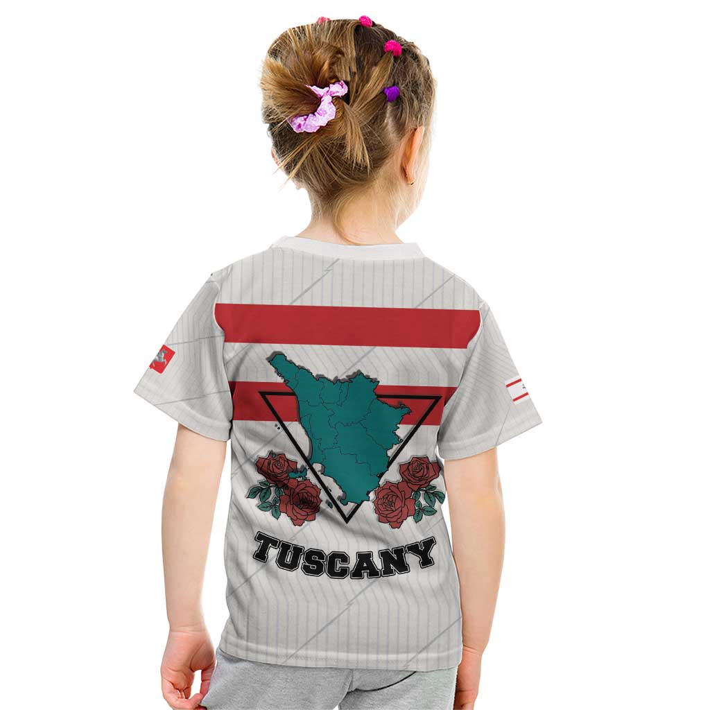 Italy Tuscany Kid T Shirt Pegasus With Map Style LT19