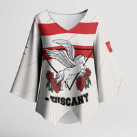 Italy Tuscany Kimono Sleeve Blouse Pegasus With Map Style - Wonder Print Shop