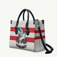 Italy Tuscany Leather Bag Pegasus With Map Style - Wonder Print Shop