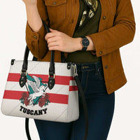 Italy Tuscany Leather Bag Pegasus With Map Style - Wonder Print Shop