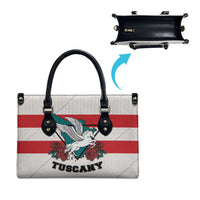 Italy Tuscany Leather Bag Pegasus With Map Style - Wonder Print Shop