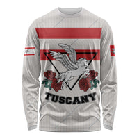 Italy Tuscany Long Sleeve Shirt Pegasus With Map Style LT19