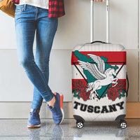 Italy Tuscany Luggage Cover Pegasus With Map Style - Wonder Print Shop