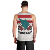 Italy Tuscany Men Tank Top Pegasus With Map Style LT19