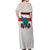 Italy Tuscany Off Shoulder Maxi Dress Pegasus With Map Style LT19