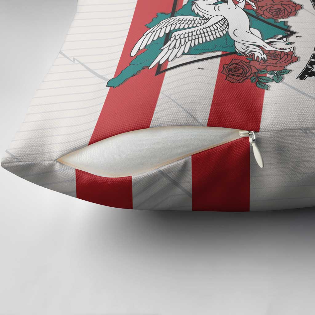 Italy Tuscany Pillow Cover Pegasus With Map Style - Wonder Print Shop