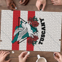 Italy Tuscany Puzzle Pegasus With Map Style - Wonder Print Shop