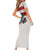 Italy Tuscany Short Sleeve Bodycon Dress Pegasus With Map Style LT19