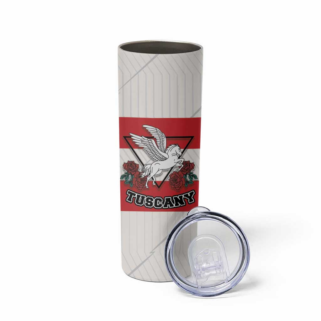 Italy Tuscany Skinny Tumbler Pegasus With Map Style - Wonder Print Shop
