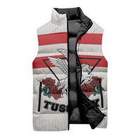 Italy Tuscany Sleeveless Puffer Jacket Pegasus With Map Style - Wonder Print Shop