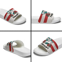 Italy Tuscany Slide Sandals Pegasus With Map Style - Wonder Print Shop