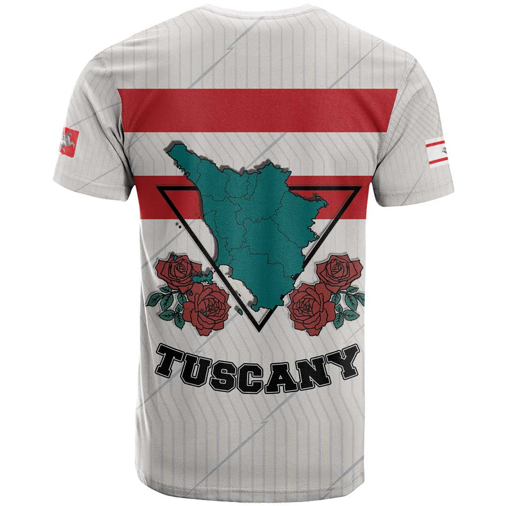 Italy Tuscany T Shirt Pegasus With Map Style LT19