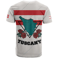 Italy Tuscany T Shirt Pegasus With Map Style LT19