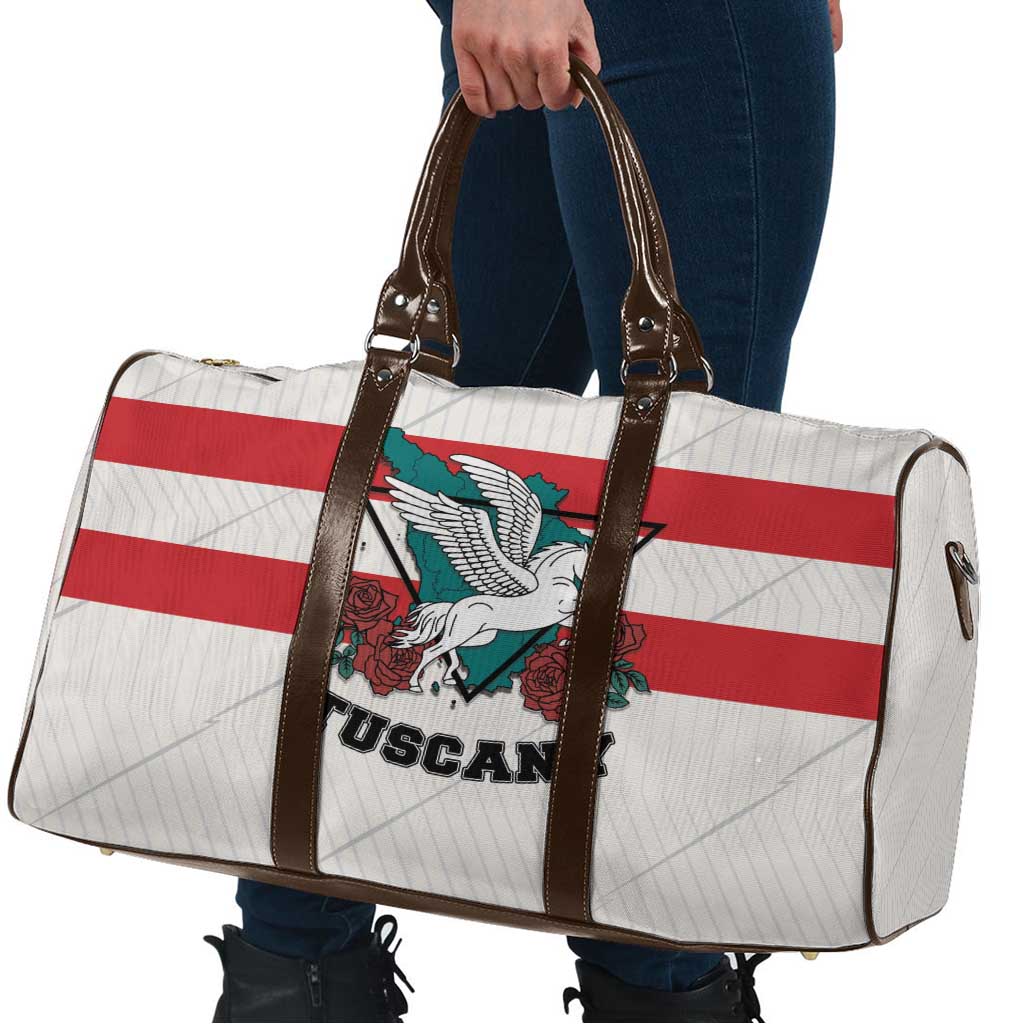 Italy Tuscany Travel Bag Pegasus With Map Style - Wonder Print Shop