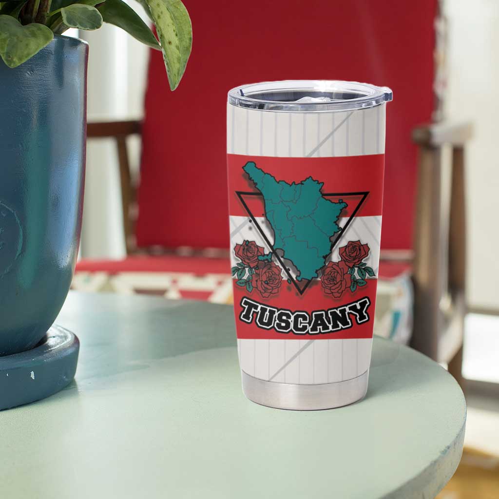 Italy Tuscany Tumbler Cup Pegasus With Map Style - Wonder Print Shop