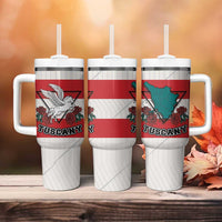 Italy Tuscany Tumbler With Handle Pegasus With Map Style - Wonder Print Shop