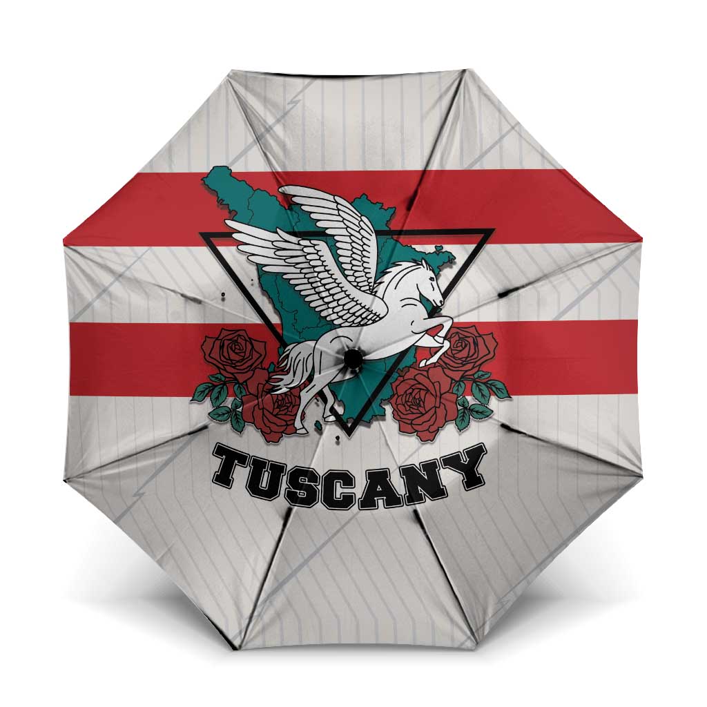Italy Tuscany Umbrella Pegasus With Map Style - Wonder Print Shop