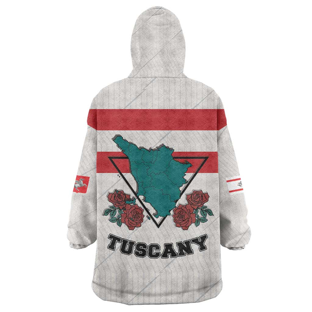 Italy Tuscany Wearable Blanket Hoodie Pegasus With Map Style LT19