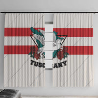 Italy Tuscany Window Curtain Pegasus With Map Style - Wonder Print Shop