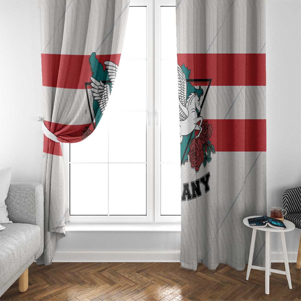 Italy Tuscany Window Curtain Pegasus With Map Style - Wonder Print Shop