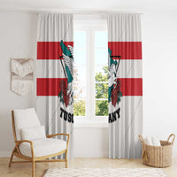 Italy Tuscany Window Curtain Pegasus With Map Style - Wonder Print Shop