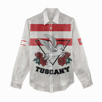 Italy Tuscany Women Casual Shirt Pegasus With Map Style LT19