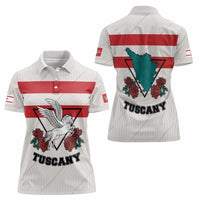 Italy Tuscany Women Polo Shirt Pegasus With Map Style LT19