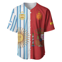 Custom Argentina Spain 2026 World Final Football Baseball Jersey Road To Glory
