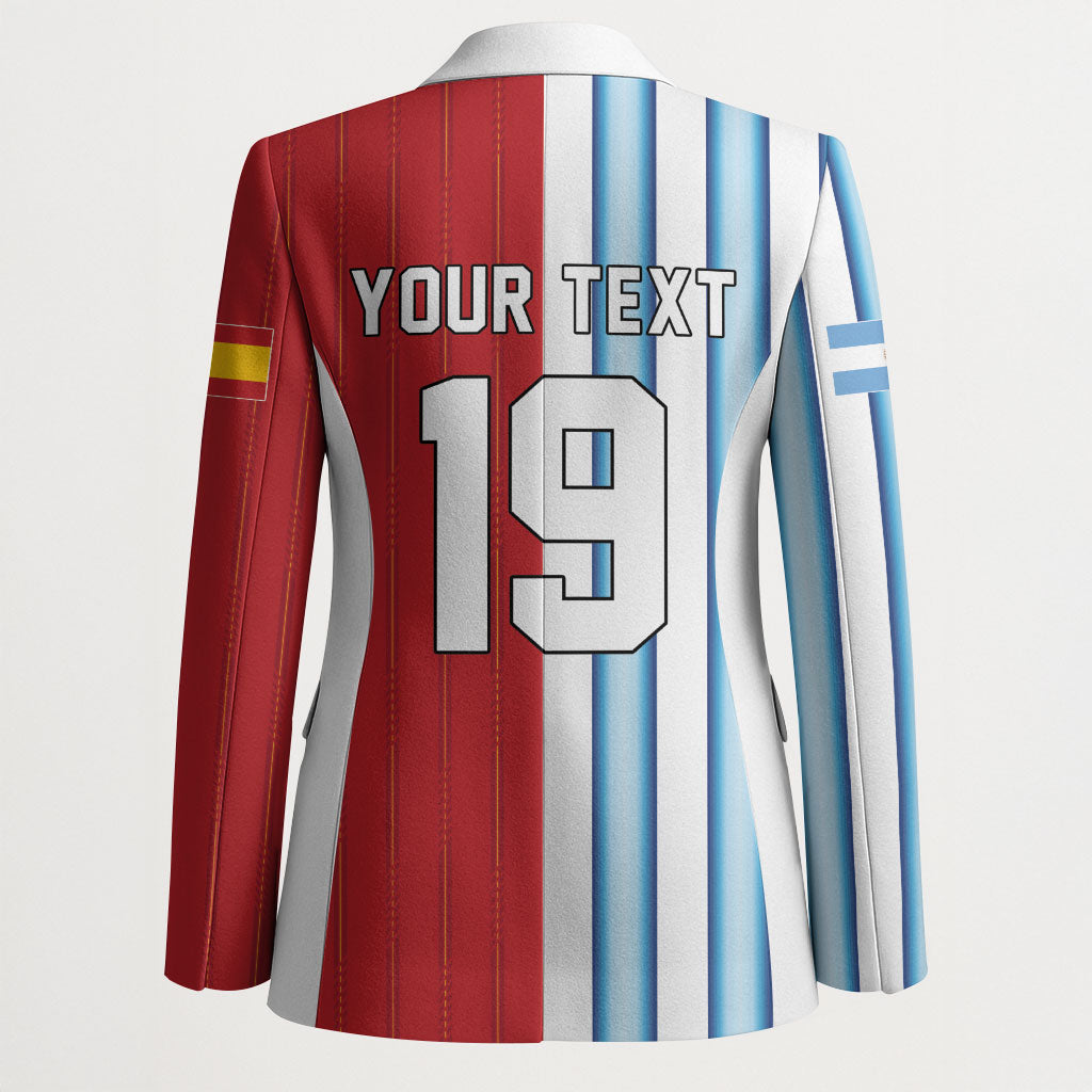 Custom Argentina Spain 2026 World Final Football Blazer Road To Glory