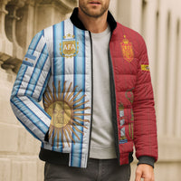 Custom Argentina Spain 2026 World Final Football Bomber Puffer Jacket Road To Glory