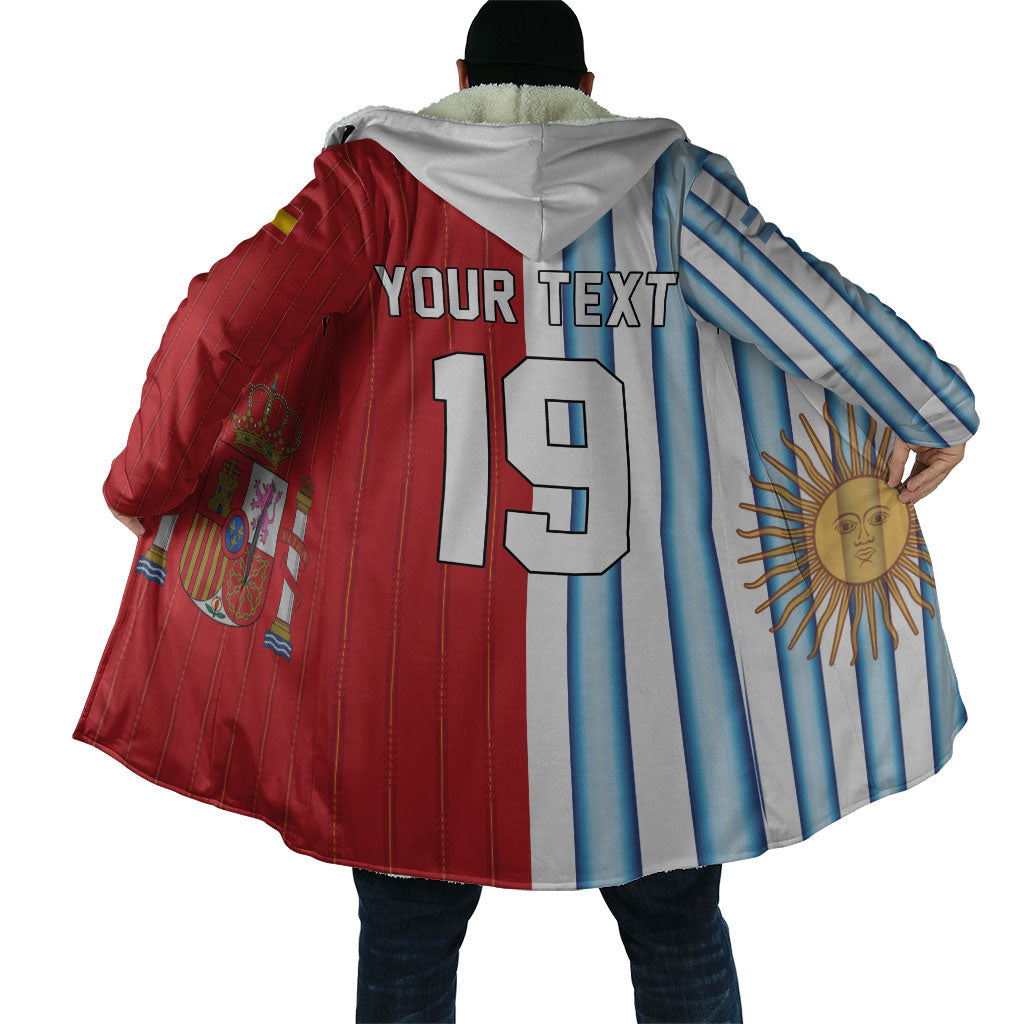 Custom Argentina Spain 2026 World Final Football Cloak Road To Glory