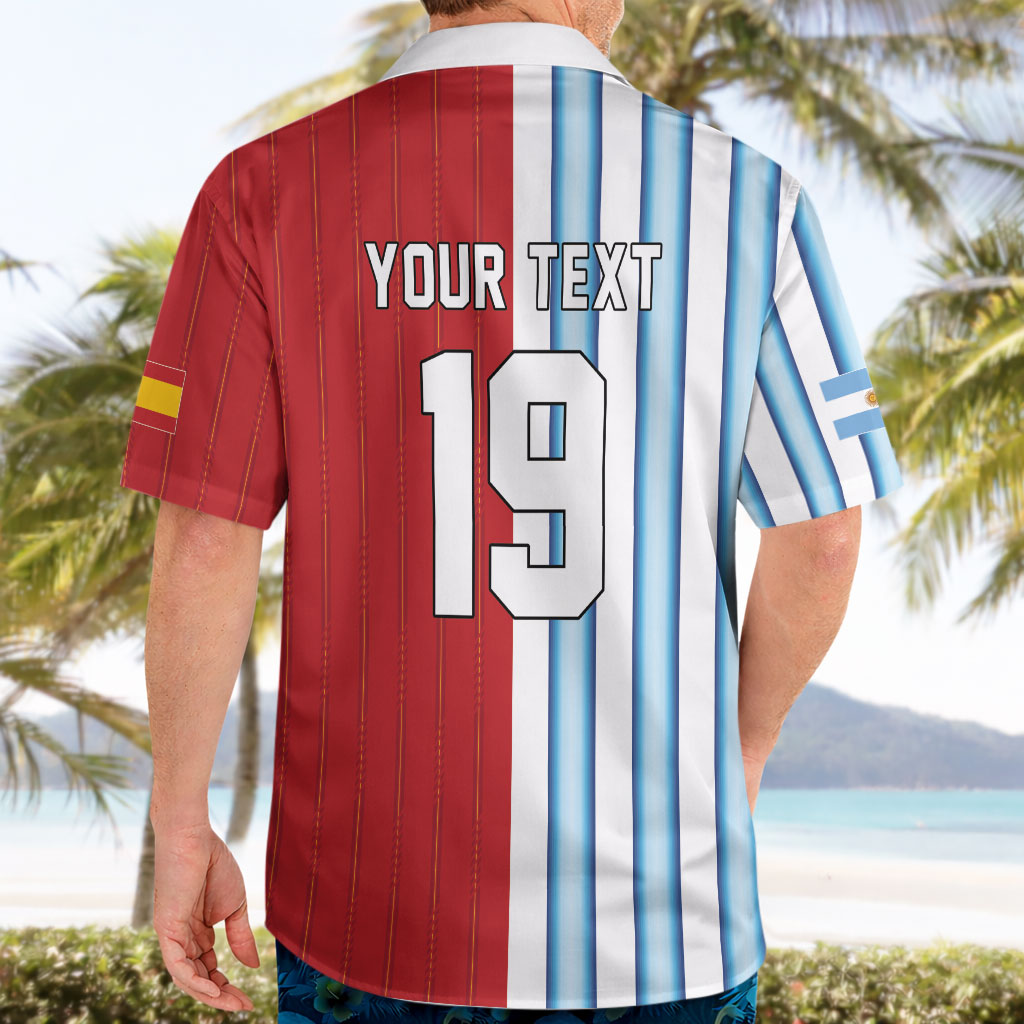 Custom Argentina Spain 2026 World Final Football Hawaiian Shirt Road To Glory