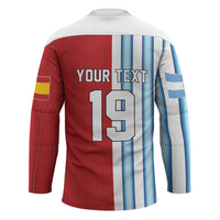 Custom Argentina Spain 2026 World Final Football Hockey Jersey Road To Glory