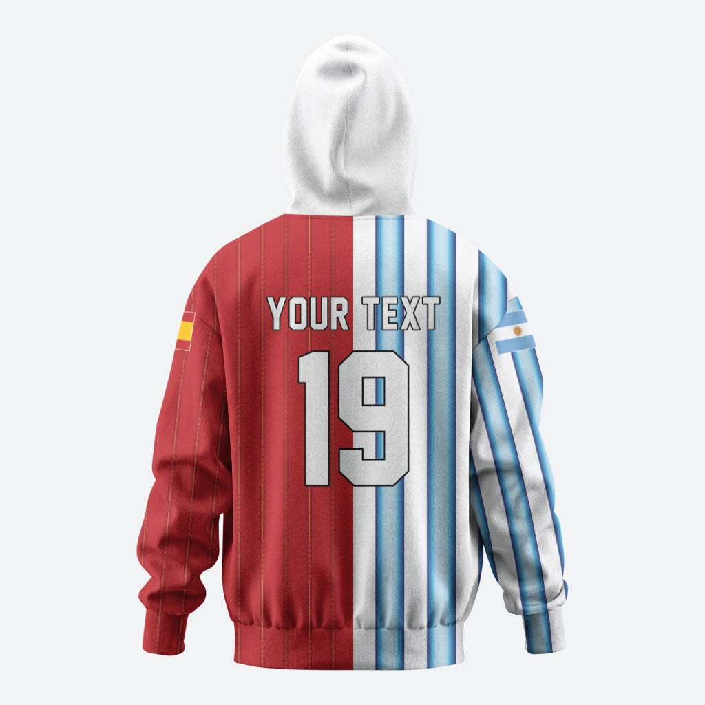 Custom Argentina Spain 2026 World Final Football Hoodie Road To Glory