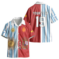 Custom Argentina Spain 2026 World Final Football Kid Hawaiian Shirt Road To Glory