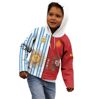 Custom Argentina Spain 2026 World Final Football Kid Hoodie Road To Glory