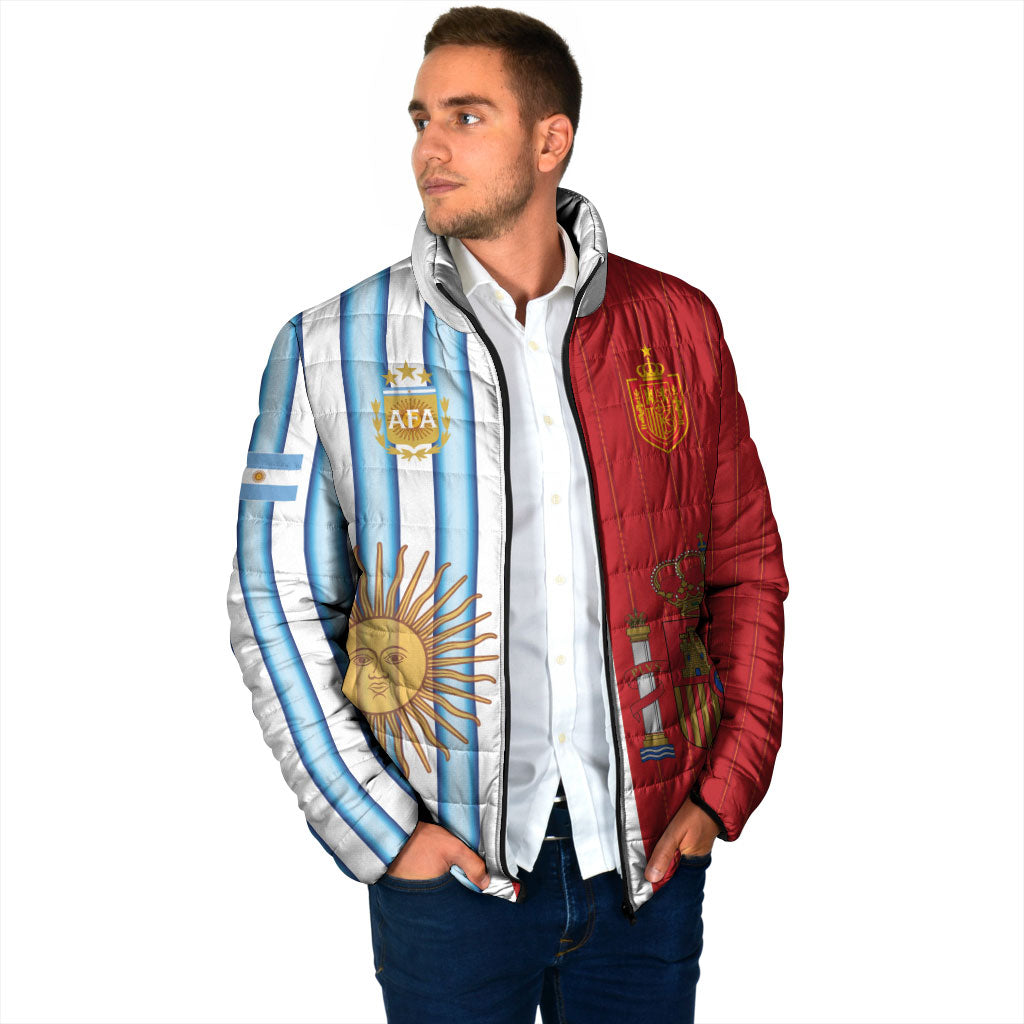 Custom Argentina Spain 2026 World Final Football Padded Jacket Road To Glory