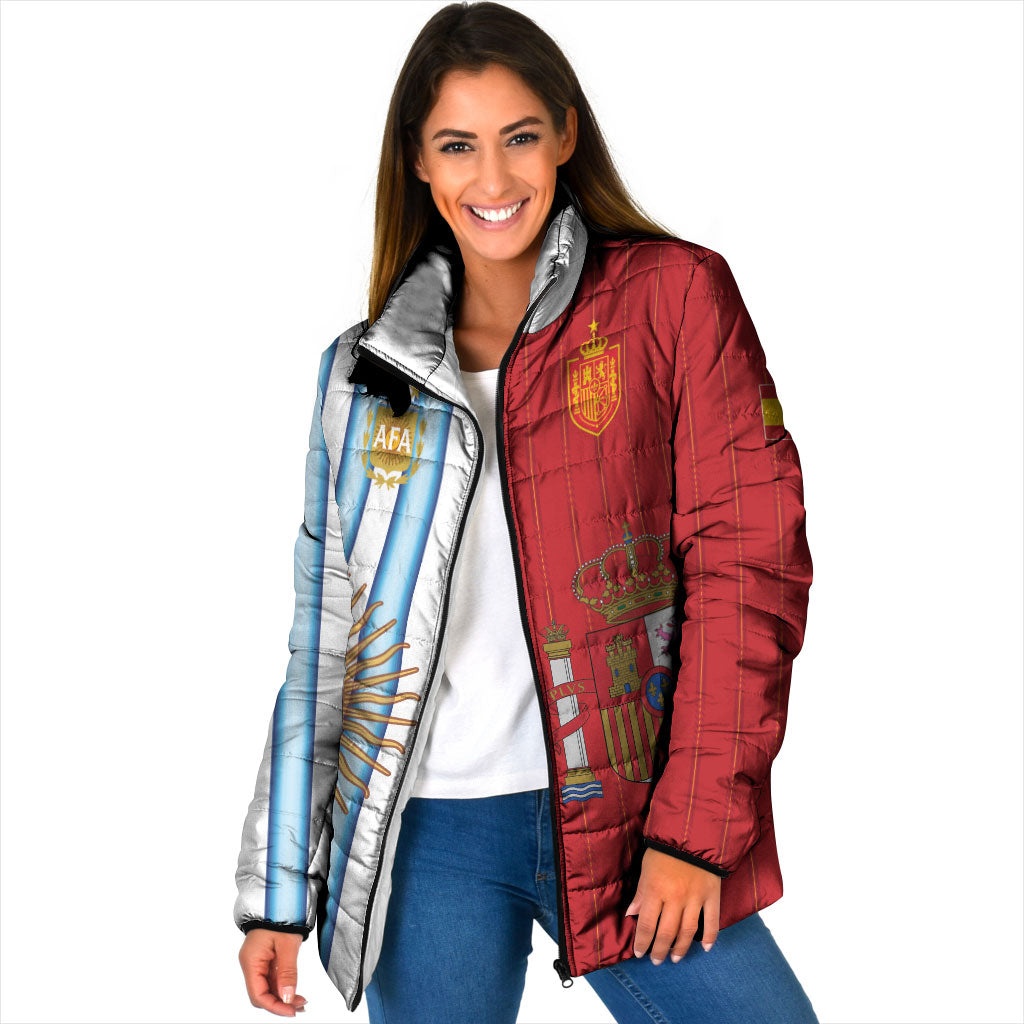 Custom Argentina Spain 2026 World Final Football Padded Jacket Road To Glory