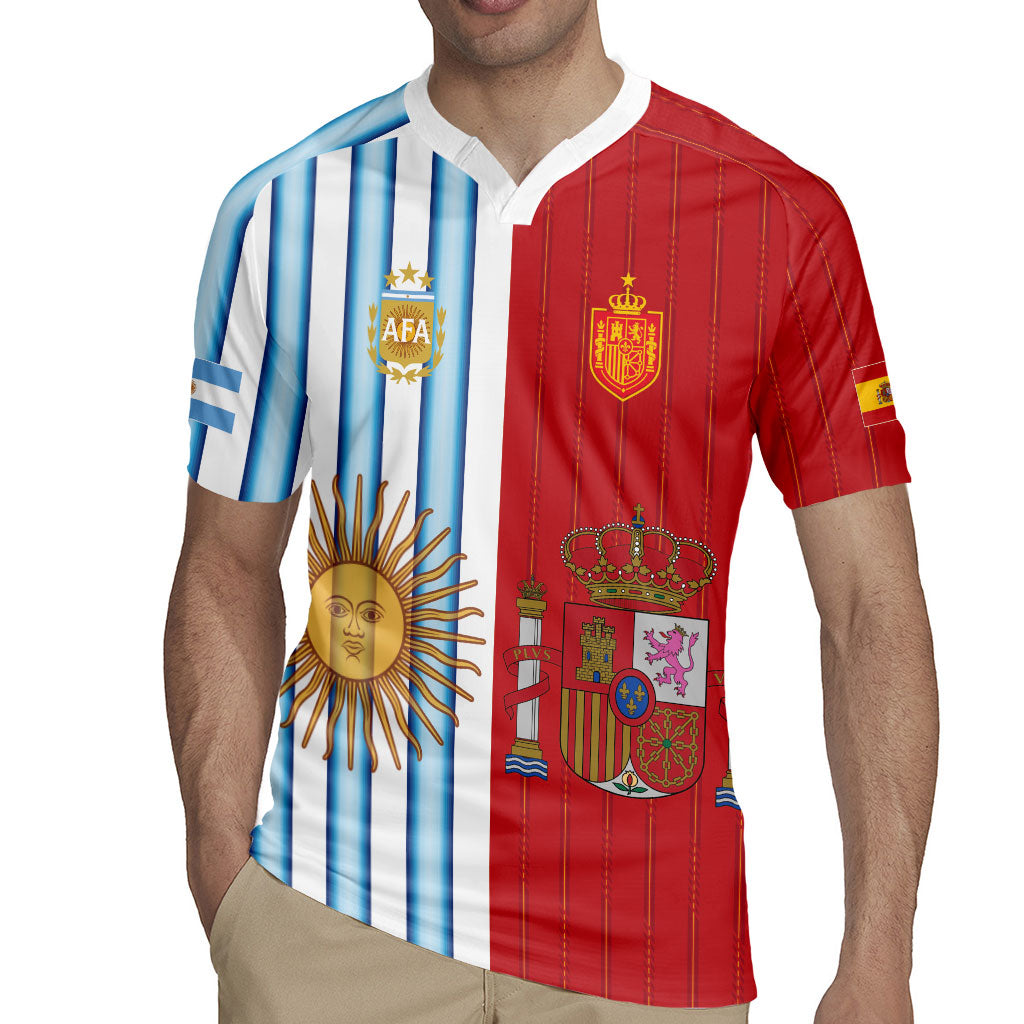 Custom Argentina Spain 2026 World Final Football Rugby Jersey Road To Glory