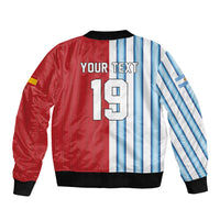 Custom Argentina Spain 2026 World Final Football Sleeve Zip Bomber Jacket Road To Glory