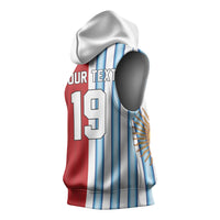 Custom Argentina Spain 2026 World Final Football Sleeveless Hoodie Road To Glory